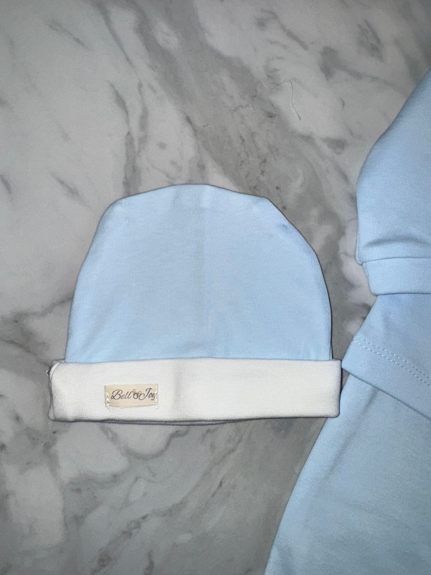 Baby boys blue cotton 3 piece set